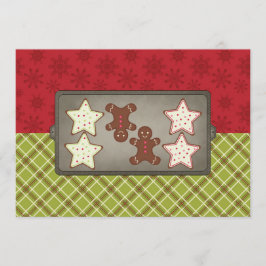 ホリデー・クッキー・ベーキング・パーティーの招待状 招待状