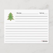 ホリデー クッキー レシピ カード (裏面)