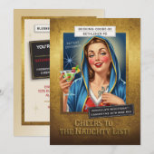 ホリデー・クライム・ユニット –  ヴァージン・メリー、ワルい、それともイイ？ 招待状 (正面/裏面)