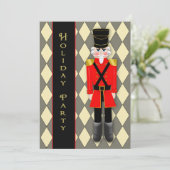 ホリデー、クリスマスパーティーの招待状、くるみ割り人形 招待状 (スタンド正面)