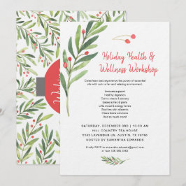 ホリデー クリスマス エッセンシャルオイル クラス ワークショップ 招待状