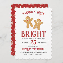 ホリデー クリスマス クッキー ベーキング パーティー 招待状