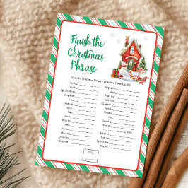 ホリデー・クリスマス クリスマスのフレーズを完成させよう ゲーム シーズンカード