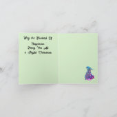 ホリデー クリスマス グリーティング カード : 喜び (内部)