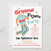 ホリデー・クリスマス・パジャマ・パーティー招待状 招待状 (正面)