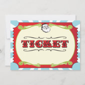 ホリデー クリスマス パーティー チケット 招待状 (裏面)