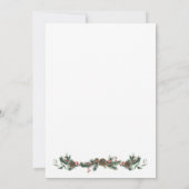 ホリデー クリスマス 性別発表 招待状 (裏面)