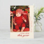 ホリデー クリスマス 誕生のお知らせ カード (スタンド正面)