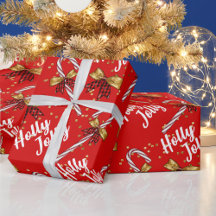 ホリデー クリスマス 赤いキャンディケーン ゴールドボウズ