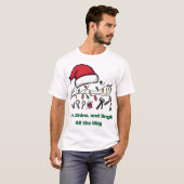 ホリデー・クリスマス Tシャツ (正面フル)