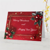 ホリデー グリーティング カード (黄色い花)