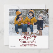 ホリデー シェットランド シープドッグ 子犬 シーズンカード (裏面)