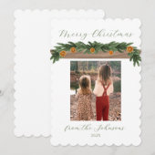 ホリデー シトラス ガーランド - クリスマス カード、スクリプト (正面/裏面)