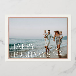 ホリデー シンプル フイルム フォト ホリデー カード