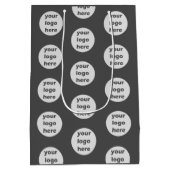 ホリデー ジュエル イラスト ミディアムペーパーバッグ (裏面)