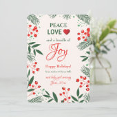 ホリデー・ジョイ妊娠発表ホリデーカード シーズンカード (スタンド正面)