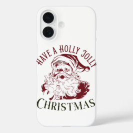 ホリデー ジョリー ビンテージ クリスマス iPhone 16ケース