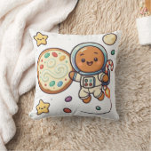 ホリデー ジンジャーブレッド 宇宙飛行士 クリスマス かわいい スペース クッション (ブランケット)