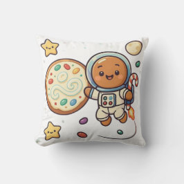 ホリデー ジンジャーブレッド 宇宙飛行士 クリスマス かわいい スペース クッション