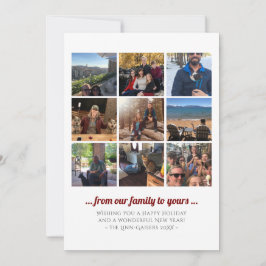 ホリデー スクエア フォト コラージュ シーズンカード