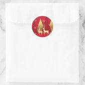 ホリデー スティッカー ラウンドシール (バッグ)