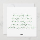 ホリデー ステーショナリーとグリーティング カード (裏面)