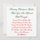 ホリデー ステーショナリーとグリーティング カード (裏面)