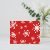 ホリデー スノーフレーク シーズンポストカード (スタンド正面)