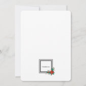 ホリデー スノーマン 招待状 (裏面)