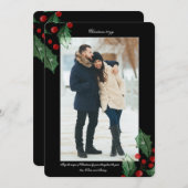 ホリデー・セレブレーション・フォトカード シーズンカード (正面/裏面)