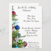 ホリデー・セレブレーション 招待状 (正面/裏面)