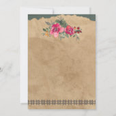 ホリデー・セーブ・ザ・デート ロッジでのウェディング 招待状 (裏面)