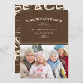 ホリデー タイポグラフィー | ホリデー フォト カード (正面/裏面)