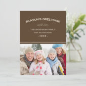 ホリデー タイポグラフィー | ホリデー フォト カード (スタンド正面)