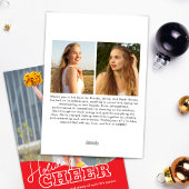 ホリデー チアリーディング クリスマス フォト カード