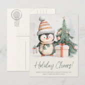 ホリデー チアーズ ペンギン シーズンカード (正面/裏面)