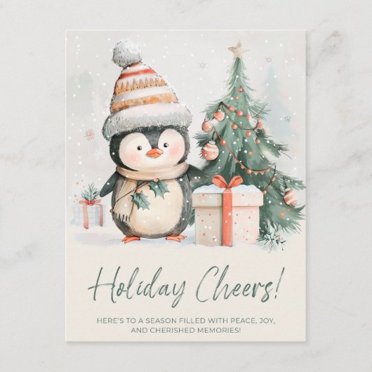 ホリデー チアーズ ペンギン シーズンカード (正面)