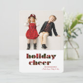 ホリデー チア フォト ホリデー カード (スタンド正面)