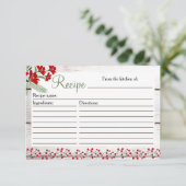 ホリデー チャーム 冬/クリスマス レシピ カード 挿入 (スタンド正面)