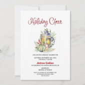 ホリデー チューリアランタンと宝玉 ホリデーパーティー 招待状 (正面)