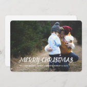 ホリデー チュール フォト カード (正面/裏面)