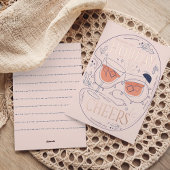 ホリデー チーズ カクテル クリスマス カード ローズ ゴールド