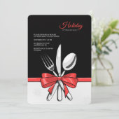 ホリデー・ディナー・パーティーの招待状 招待状 (スタンド正面)