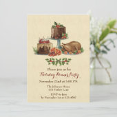 ホリデー・ディナー・パーティー 招待状 (スタンド正面)