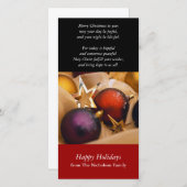 ホリデー デコレーション フォト カード (正面/裏面)