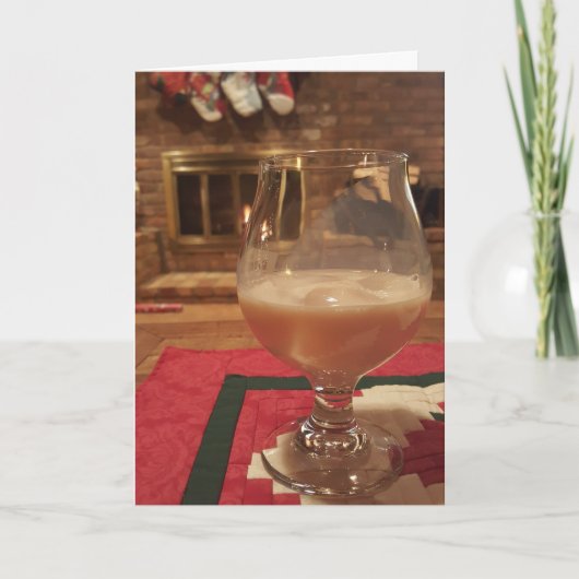 「ホリデー ドリンク」 クリスマス カード (正面)