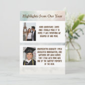 ホリデー ニューミュージック ニュースレター カスタム フォト カード (スタンド正面)