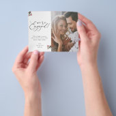 ホリデー ハリーベリー 私たちは婚約しました 1枚の写真 チラシ (手)