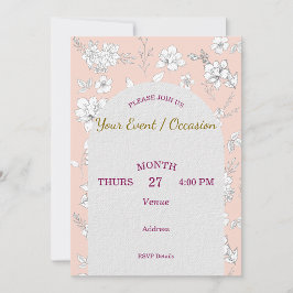 ホリデー バースデー ウェディング 汎用 カスタマイズ 招待状