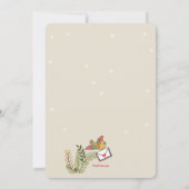 ホリデー・バードの動く発表 招待状 (裏面)